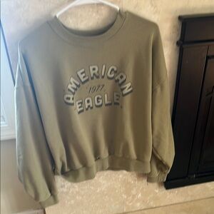 American Eagle Outfitters Olive Green Women's Top
